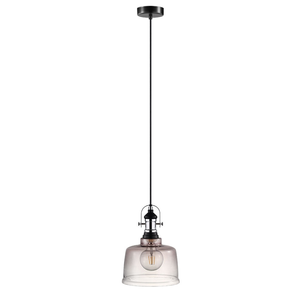 Eglo USA - 204368A - One Light Pendant - Gilwell 1 - Matte black/Chrome