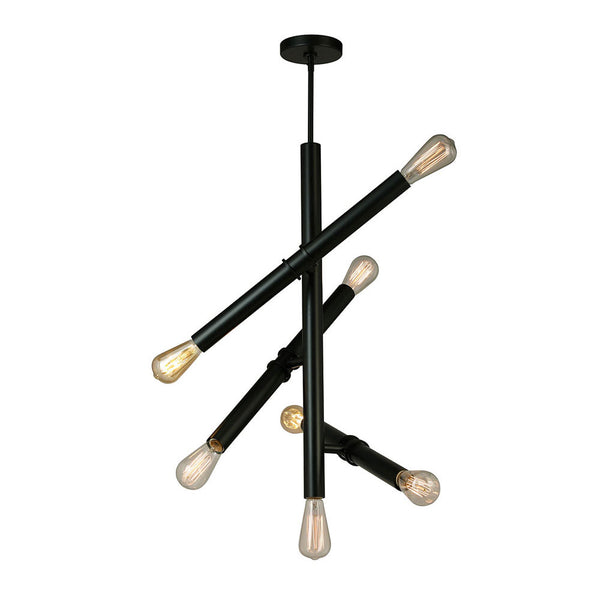 Eglo USA - 204474A - Seven Light Pendant - Drucker - Black