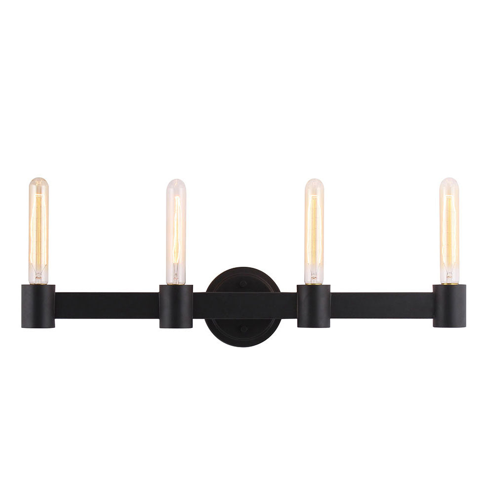 Eglo USA - 204556A - Four Light Bath Bar - Broyles - Matte Black