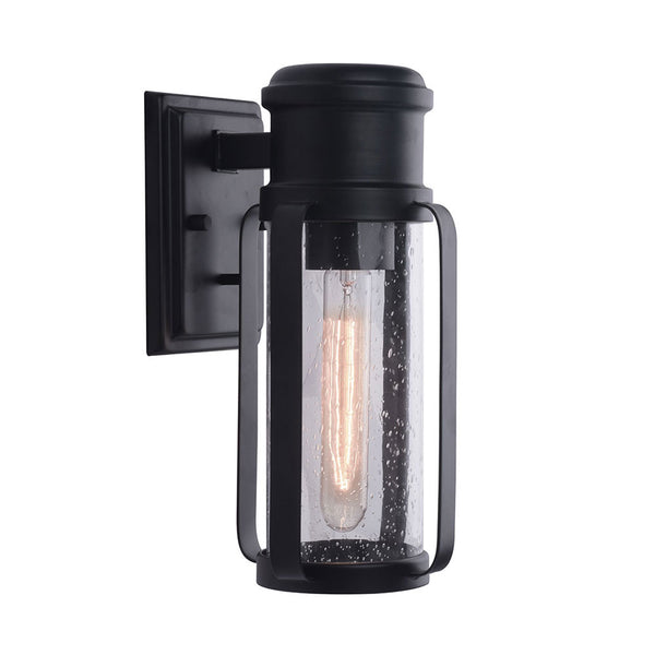 Eglo USA - 204557A - One Light Outdoor Wall Mount - Abner - Matte Black