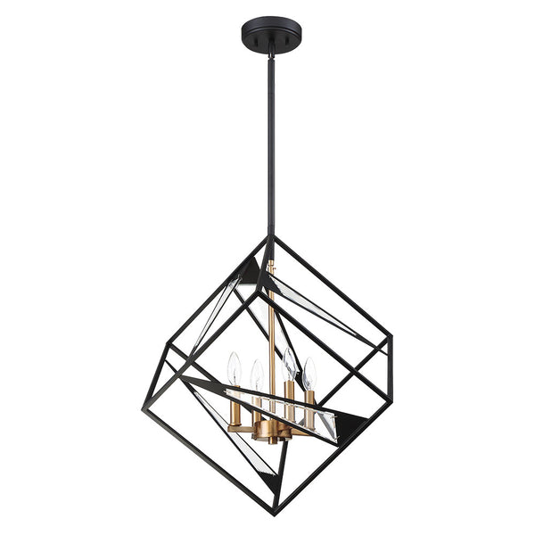 Eglo USA - 204586A - Four Light Pendant - Corrietes - Matte Black