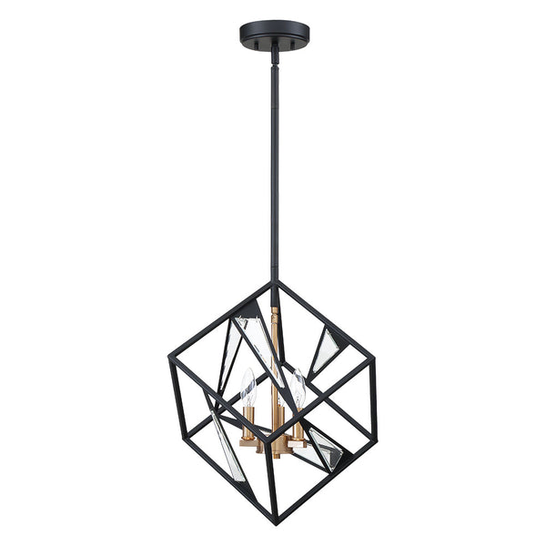 Eglo USA - 204587A - Three Light Pendant - Corrietes - Matte Black