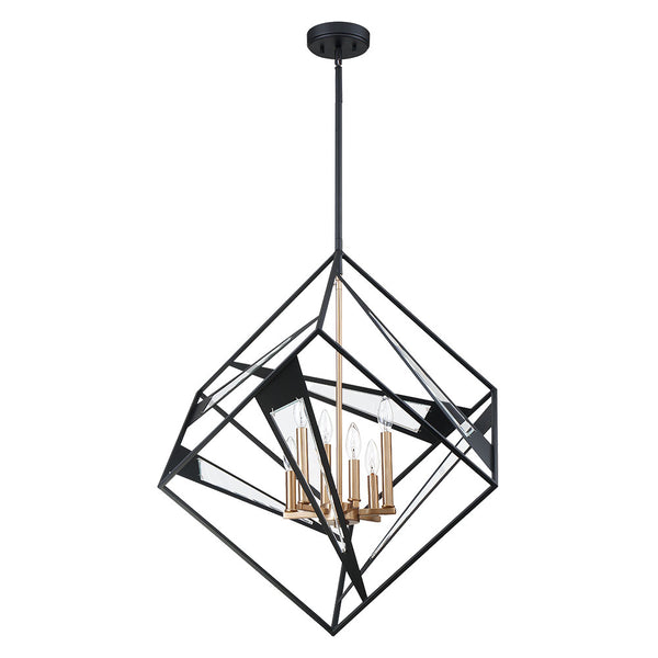 Eglo USA - 204588A - Six Light Pendant - Corrietes - Matte Black