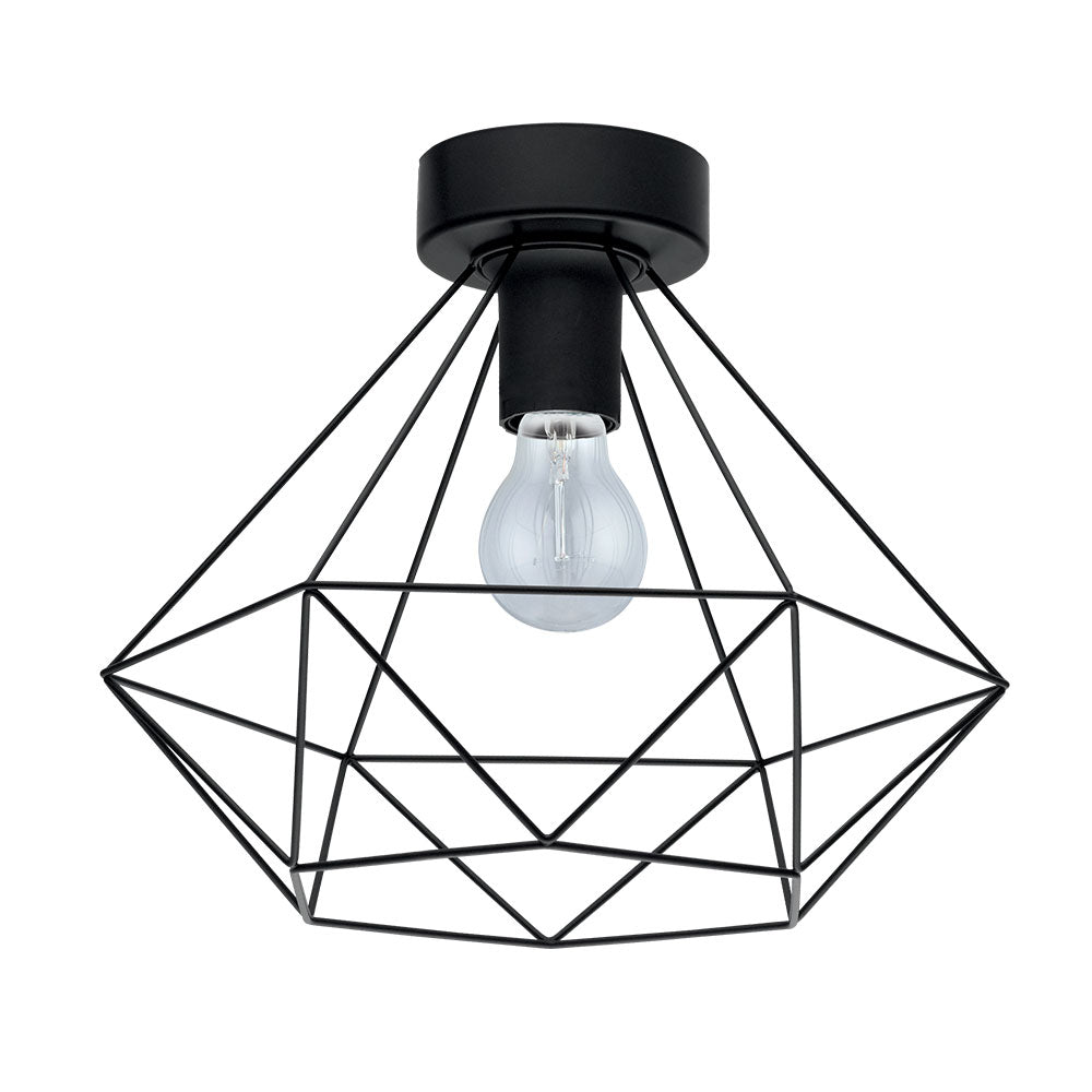 Eglo USA - 43004A - One Light Ceiling Mount - Tarbes - Matte Black