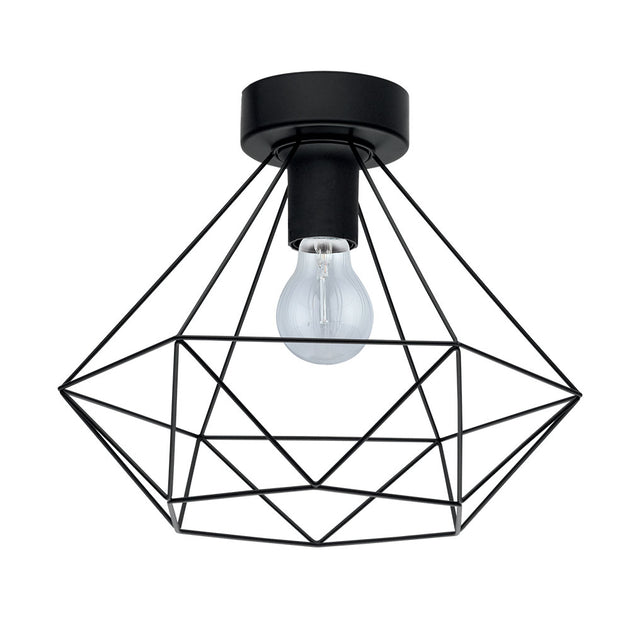 Eglo USA - 43004A - One Light Ceiling Mount - Tarbes - Matte Black