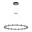 Eurofase - 37044-015 - LED Chandelier - Albany - Deep Black/Brass