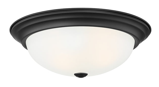 Designers Fountain - 1257L-MB-W - Three Light Flushmount - Decorative Flushmount - Matte Black