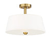 Designers Fountain - 88511-BG - Two Light Semi-Flush Mount - Studio - Brushed Gold