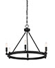 Designers Fountain - 92586-BK - Six Light Chandelier - Fiora - Black