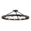 Golden - 1019-9SF BLK - Nine Light Semi-Flush Mount - Castile - Matte Black