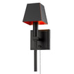 Golden - 5905-1W BLK-BLK - One Light Wall Sconce - Messina - Matte Black