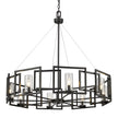 Golden - 6068-8 BLK - Eight Light Chandelier - Marco BLK - Matte Black