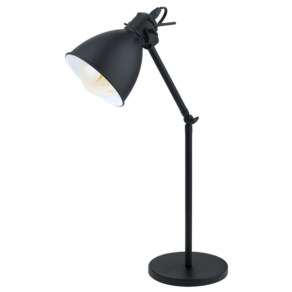 Eglo USA - 49469A - One Light Table Lamp - Priddy - Black / White