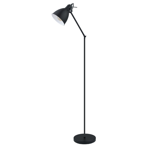 Eglo USA - 49471A - One Light Floor Lamp - Priddy - Black / White