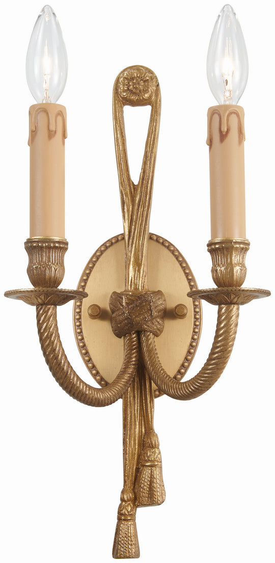 Metropolitan - N9681B - Two Light Wall Sconce - Metropolitan - Antique Gold