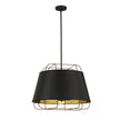 Eurofase - 38145-025 - Six Light Pendant - Tura - Black