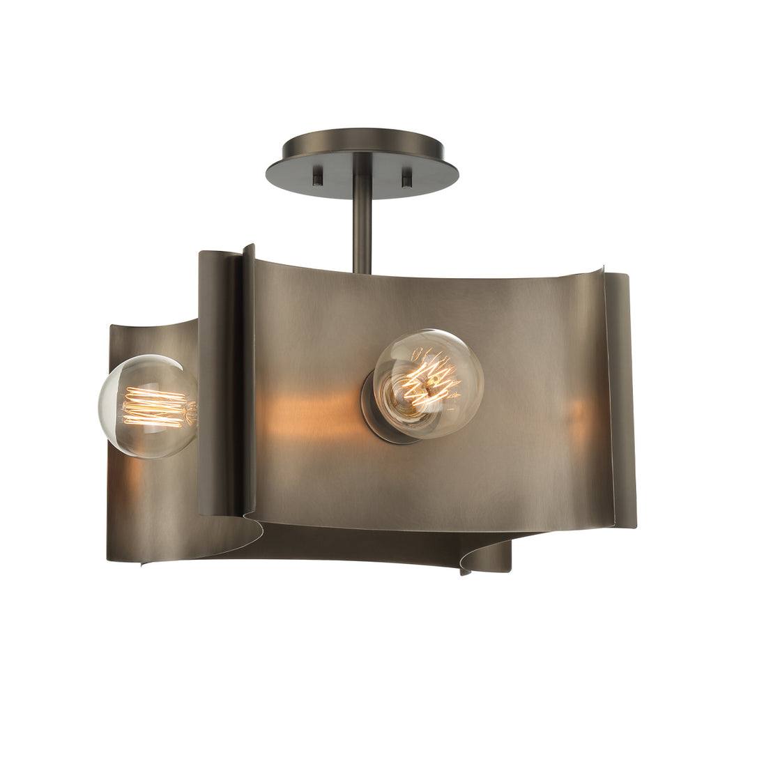 Eurofase - 38154-010 - Four Light Semi Flush Mount - Metallo - Vintage Nickel