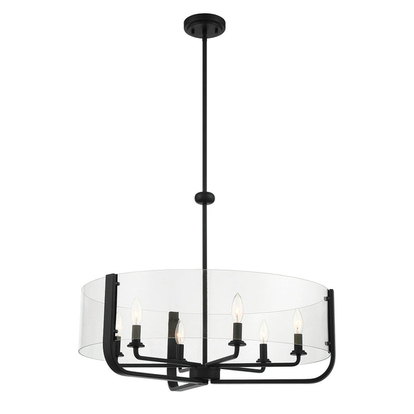 Eurofase - 38155-031 - Six Light Chandelier - Campisi - Black