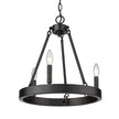 Golden - 1017-3 BLK - Three Light Chandelier - Alastair - Matte Black