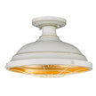 Golden - 7312-SF FW - Two Light Semi-Flush Mount - Bartlett FW - French White