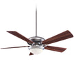 Minka Aire - F569L-BS/DW - 52"Ceiling Fan - Supra 52" Led - Brushed Steel W/ Dark Walnut