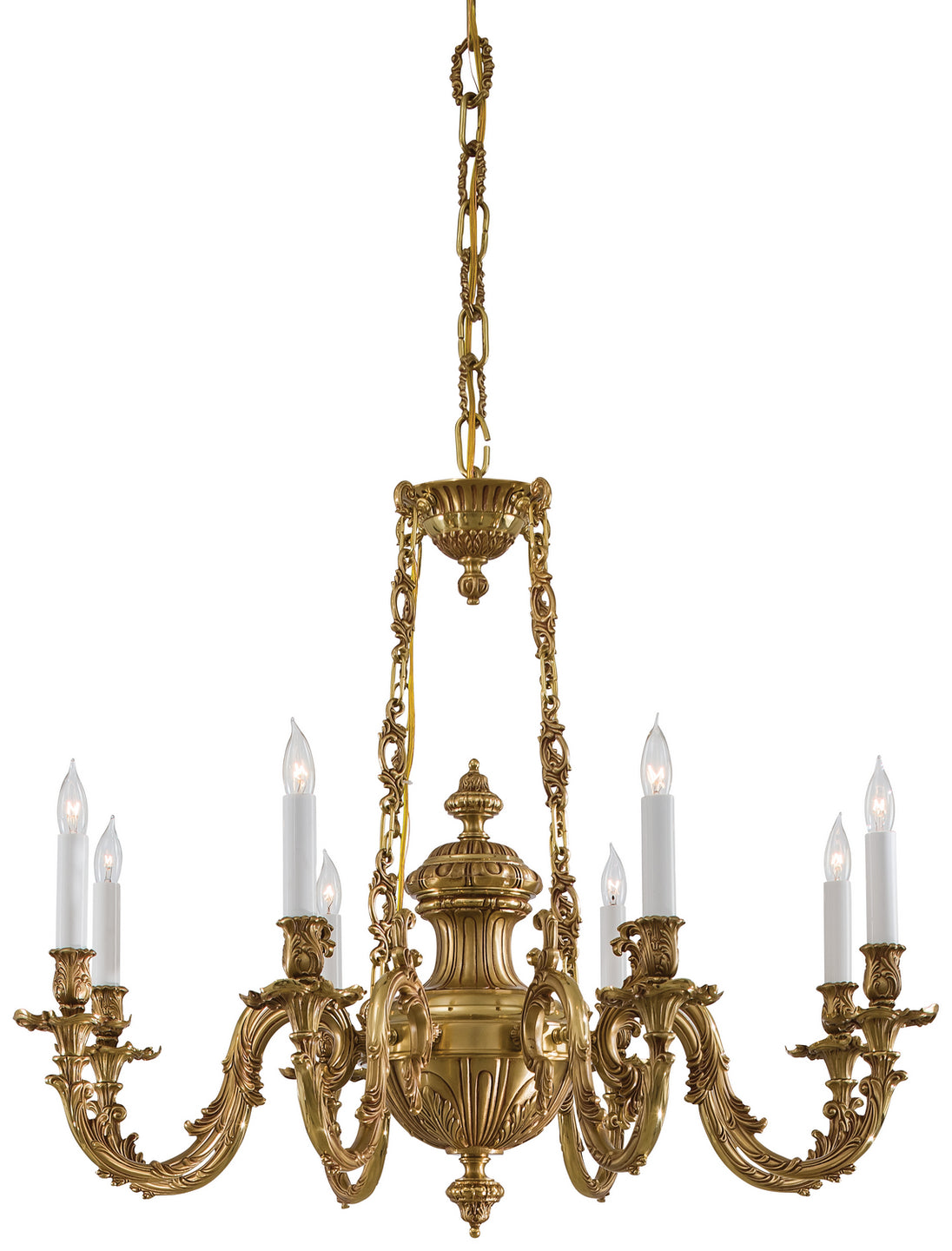 Metropolitan - N700408 - Eight Light Chandelier - Metropolitan - Classic Brass