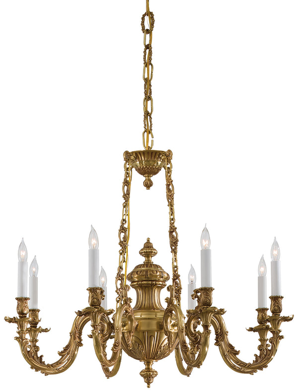 Metropolitan - N700408 - Eight Light Chandelier - Metropolitan - Classic Brass