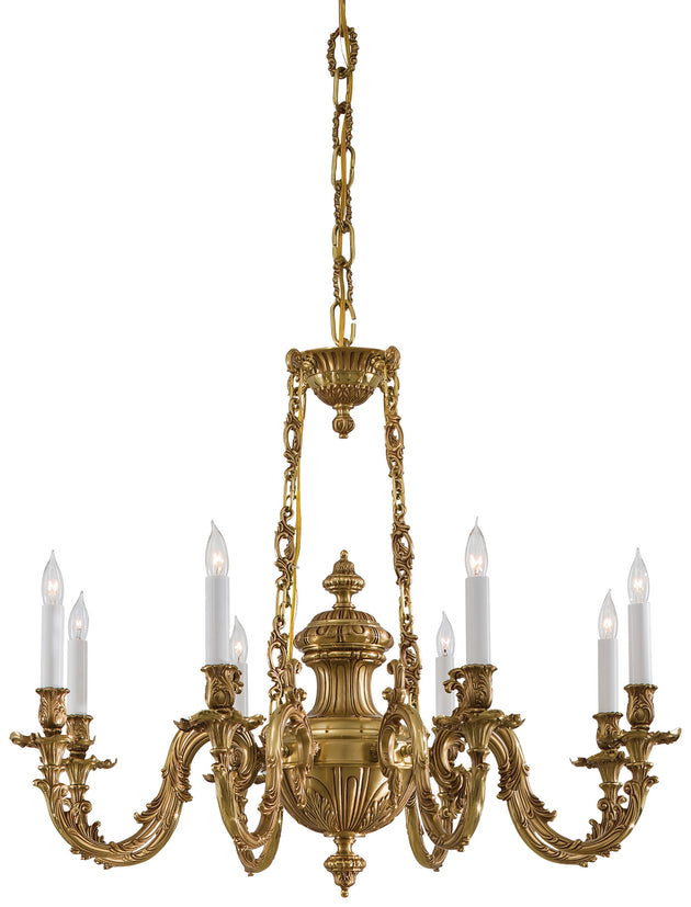 Metropolitan - N700408 - Eight Light Chandelier - Metropolitan - Classic Brass