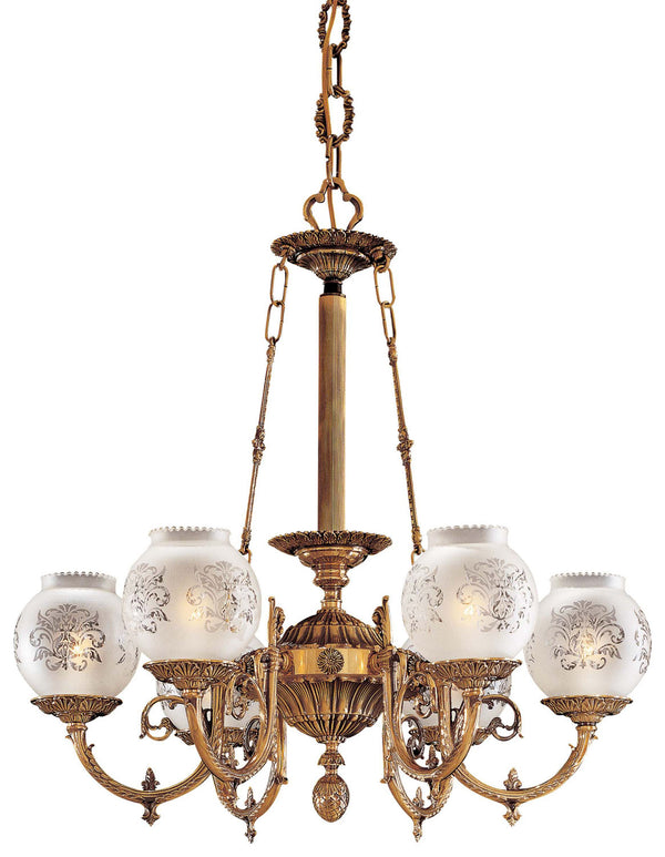 Metropolitan - N801906 - Six Light Chandelier - Metropolitan - Antique Classic Brass