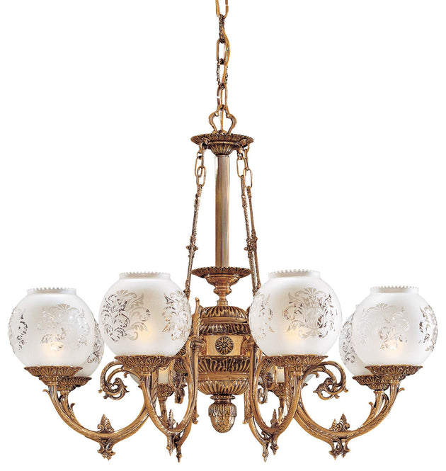 Metropolitan - N801908 - Eight Light Chandelier - Metropolitan - Antique Classic Brass