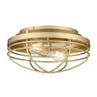 Golden - 9808-FM BCB - Two Light Flush Mount - Seaport BCB - Brushed Champagne Bronze