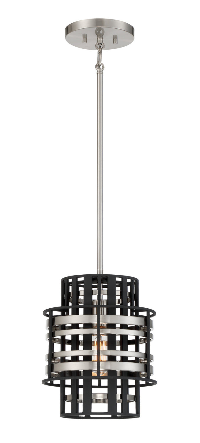 Metropolitan - N7980-420 - One Light Mini Pendant - Presten - Brushed Nickel W/ Sand Coal