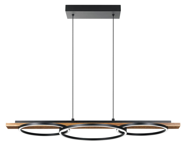 Eglo USA - 204922A - LED Pendant - Boyal - Brushed Pine Wood