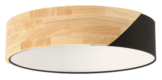 Eglo USA - 99388A - Two Light Ceiling Mount - Grimaldino - Light Wood and Black