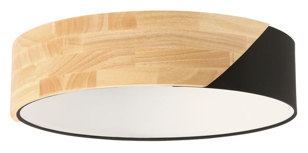 Eglo USA - 99388A - Two Light Ceiling Mount - Grimaldino - Light Wood and Black
