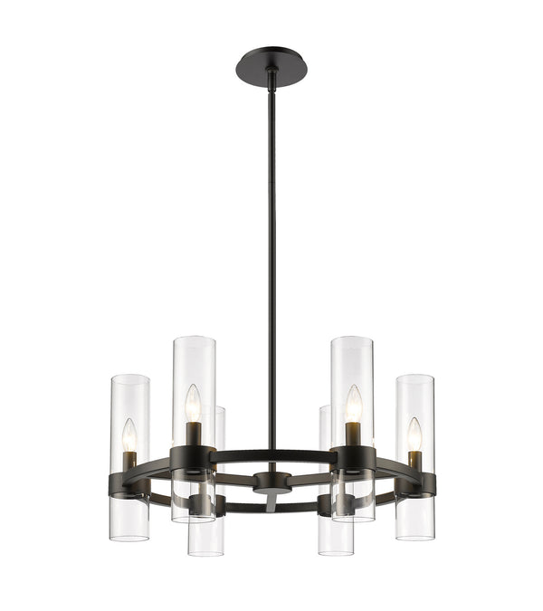 Z-Lite - 4008-6MB - Six Light Chandelier - Datus - Matte Black