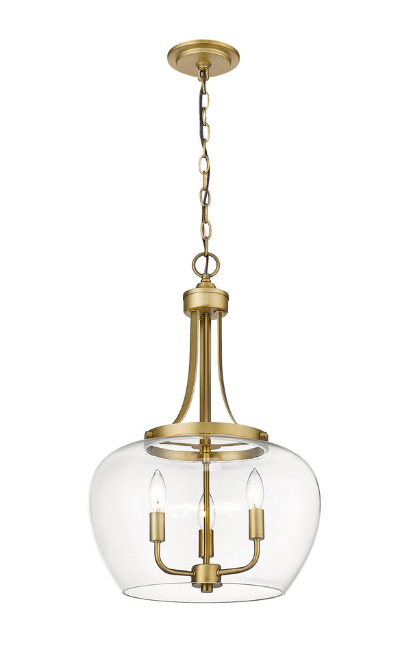 Z-Lite - 473P16-OBR - Three Light Pendant - Joliet - Olde Brass