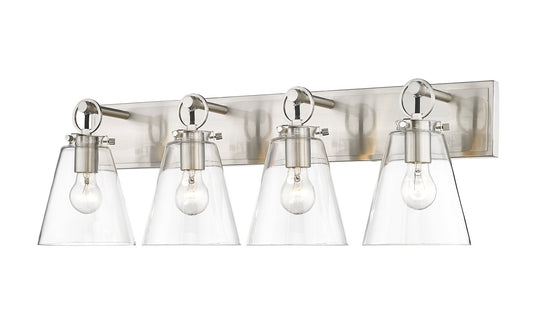 Z-Lite - 483-4V-BN - Four Light Vanity - Harper - Brushed Nickel