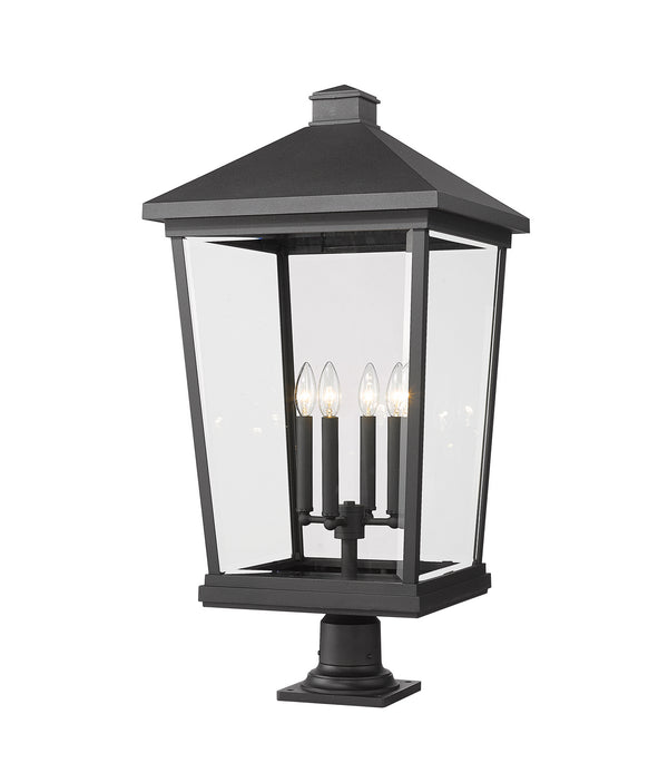 Z-Lite - 568PHXXLR-533PM-BK - Four Light Outdoor Pier Mount - Beacon - Black