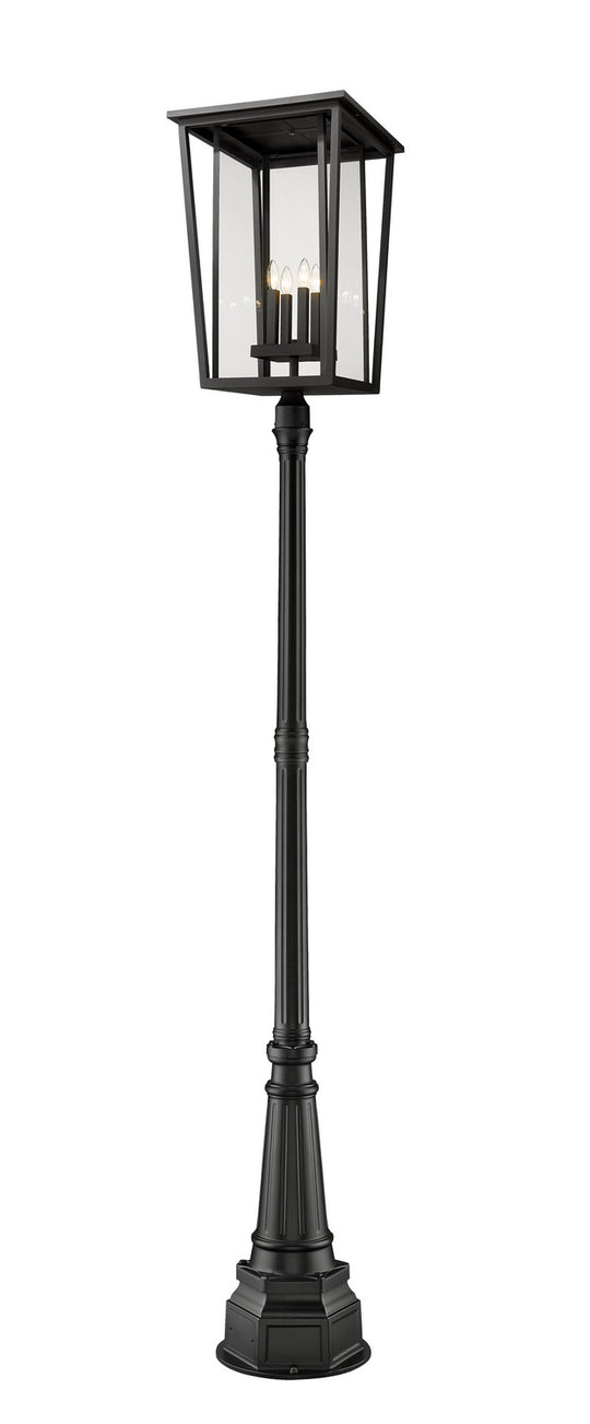 Z-Lite - 571PHXXLR-564P-BK - Four Light Outdoor Post Mount - Seoul - Black