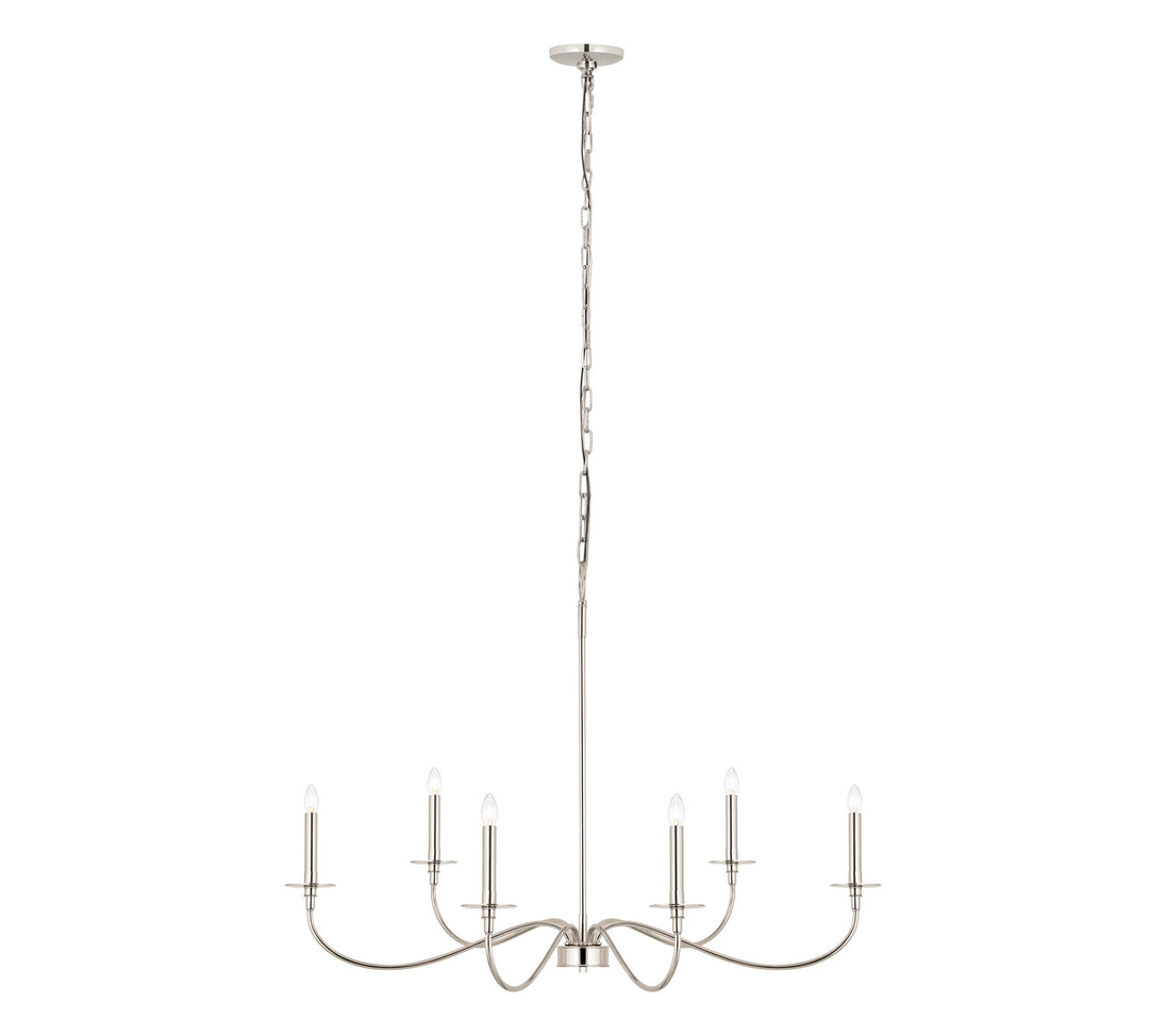 Z-Lite - 2301-42PN - Six Light Chandelier - Arrington - Polished Nickel