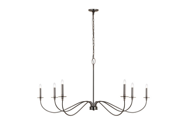 Z-Lite - 2301-63BP - Six Light Chandelier - Arrington - Plated Bronze