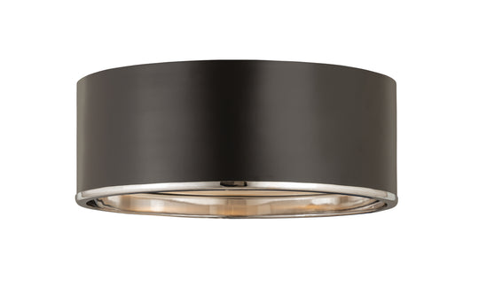 Z-Lite - 2303F4-MB-CH - Four Light Flush Mount - Arlo - Matte Black / Chrome