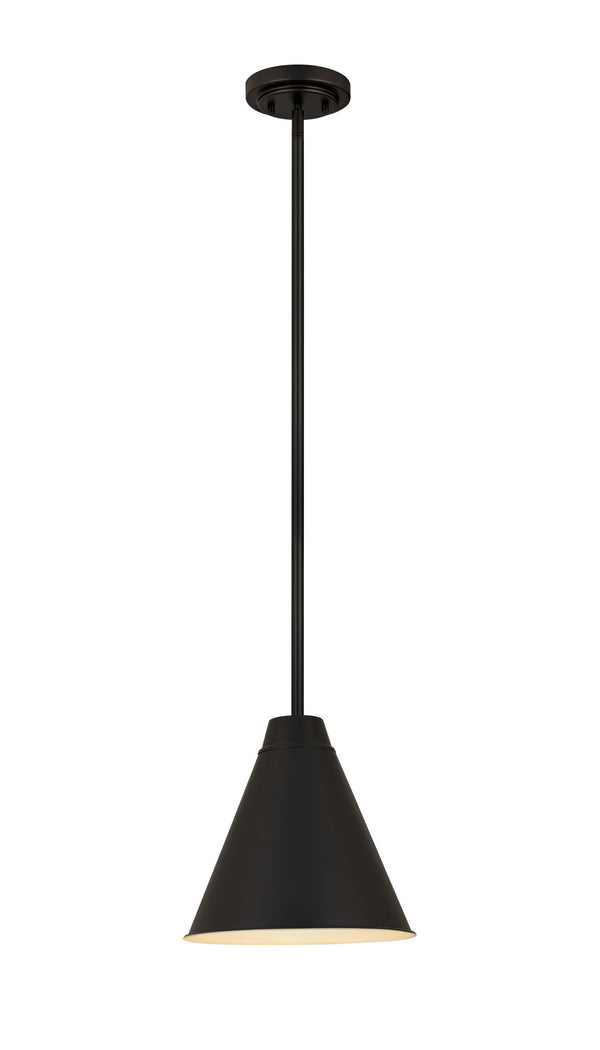 Z-Lite - 6011P12-MB - One Light Pendant - Eaton - Matte Black