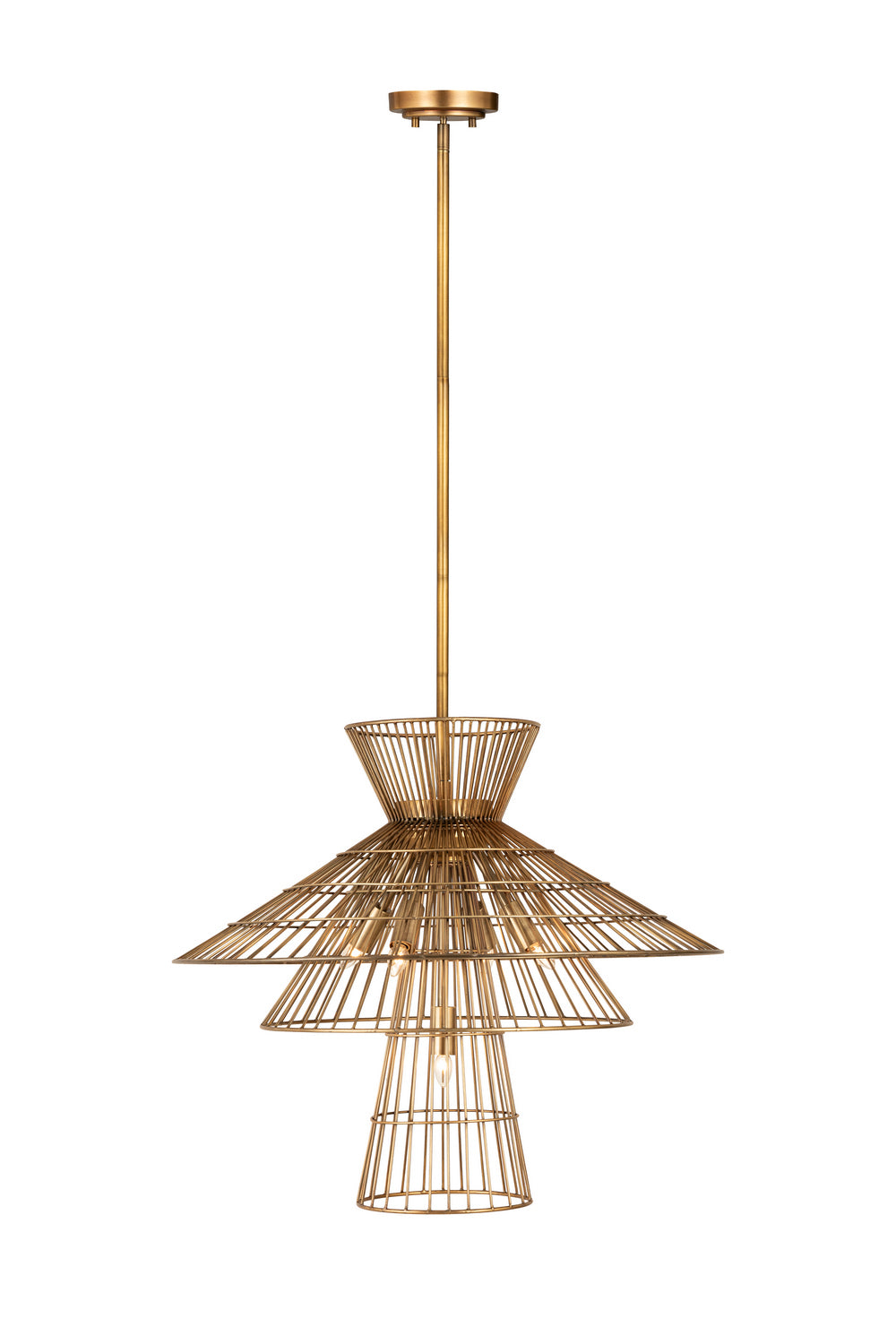 Z-Lite - 6015-6RB - Six Light Chandelier - Alito - Rubbed Brass