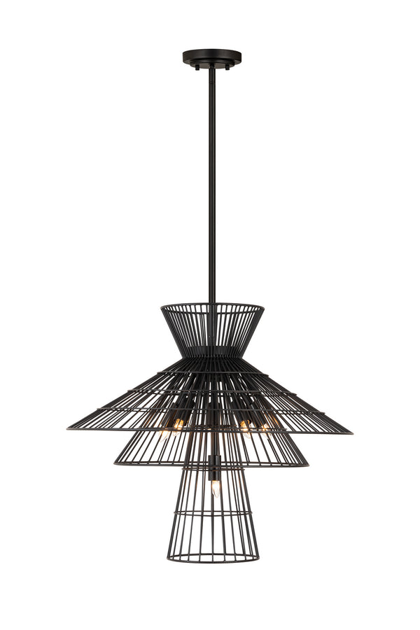 Z-Lite - 6015-6MB - Six Light Chandelier - Alito - Matte Black