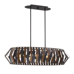 Eurofase - 38269-011 - Six Light Chandelier - Bevelo - Wood/Bronze