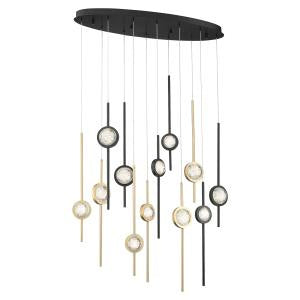 Eurofase - 39466-037 - LED Chandelier - Barletta - Black Anodized Aluminum