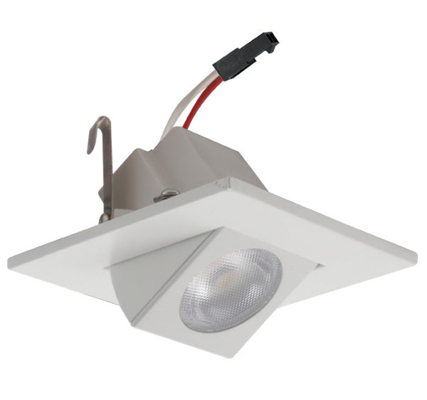 Elco Lighting - E219C1830W - 2" Adjstbl Sqr Led Gmbl Hi Lume 3000K - All White