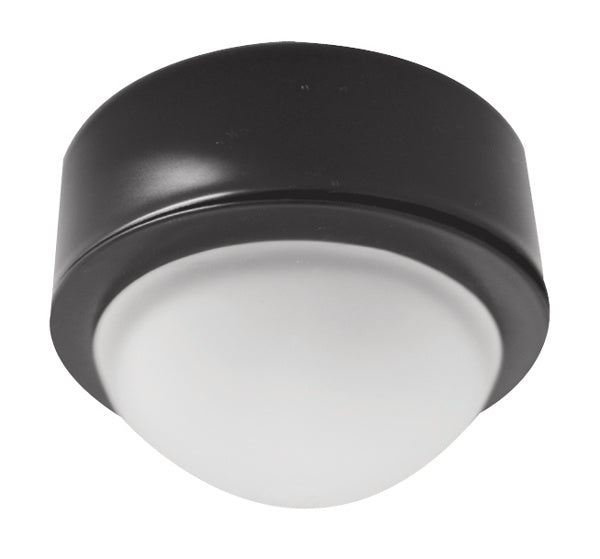 Elco Lighting - E225B - Mini Light Blk Ring Wht Frstd Glob - All Black